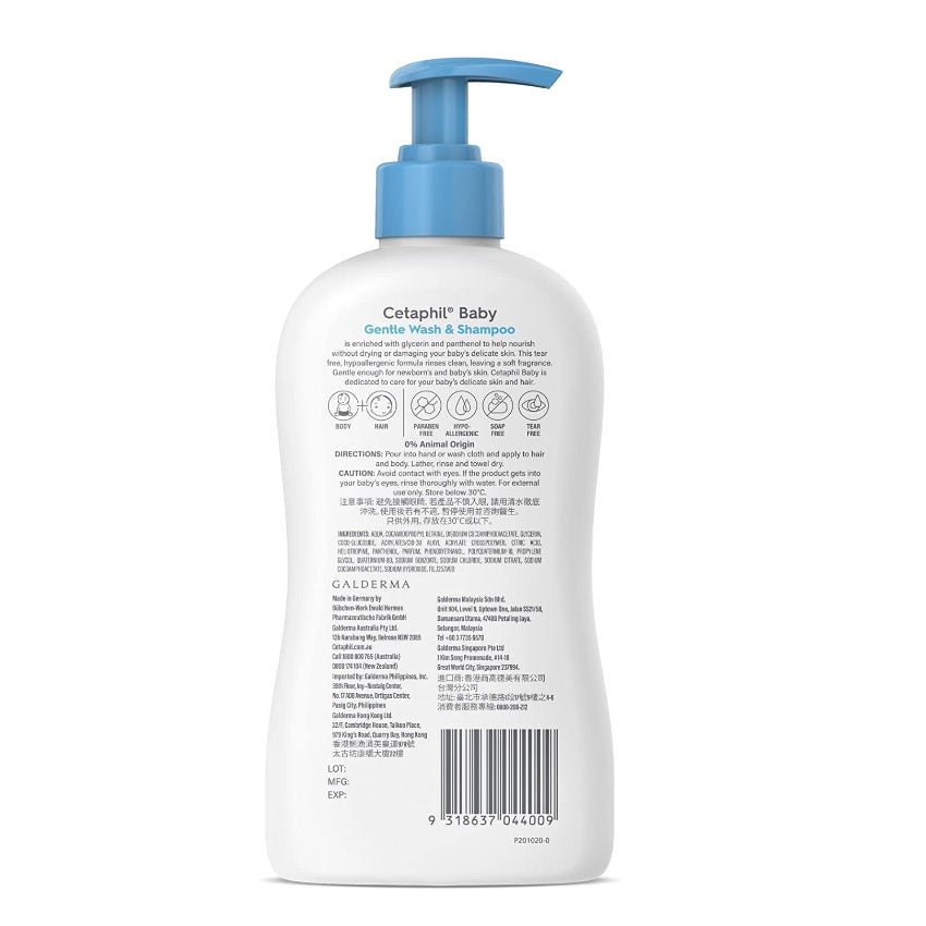 Cetaphil Baby Gentle Wash & Shampoo 400ml
