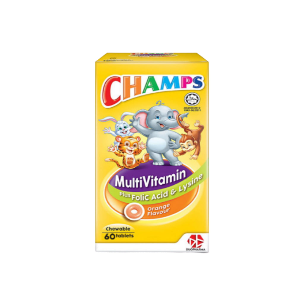 Champs Multivitamins + Lysine and Folic Acid 60'S