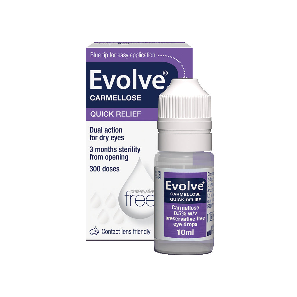 Evolve® Quick Relief Carmellose 0.5% Soothing Eye Drops 10ml