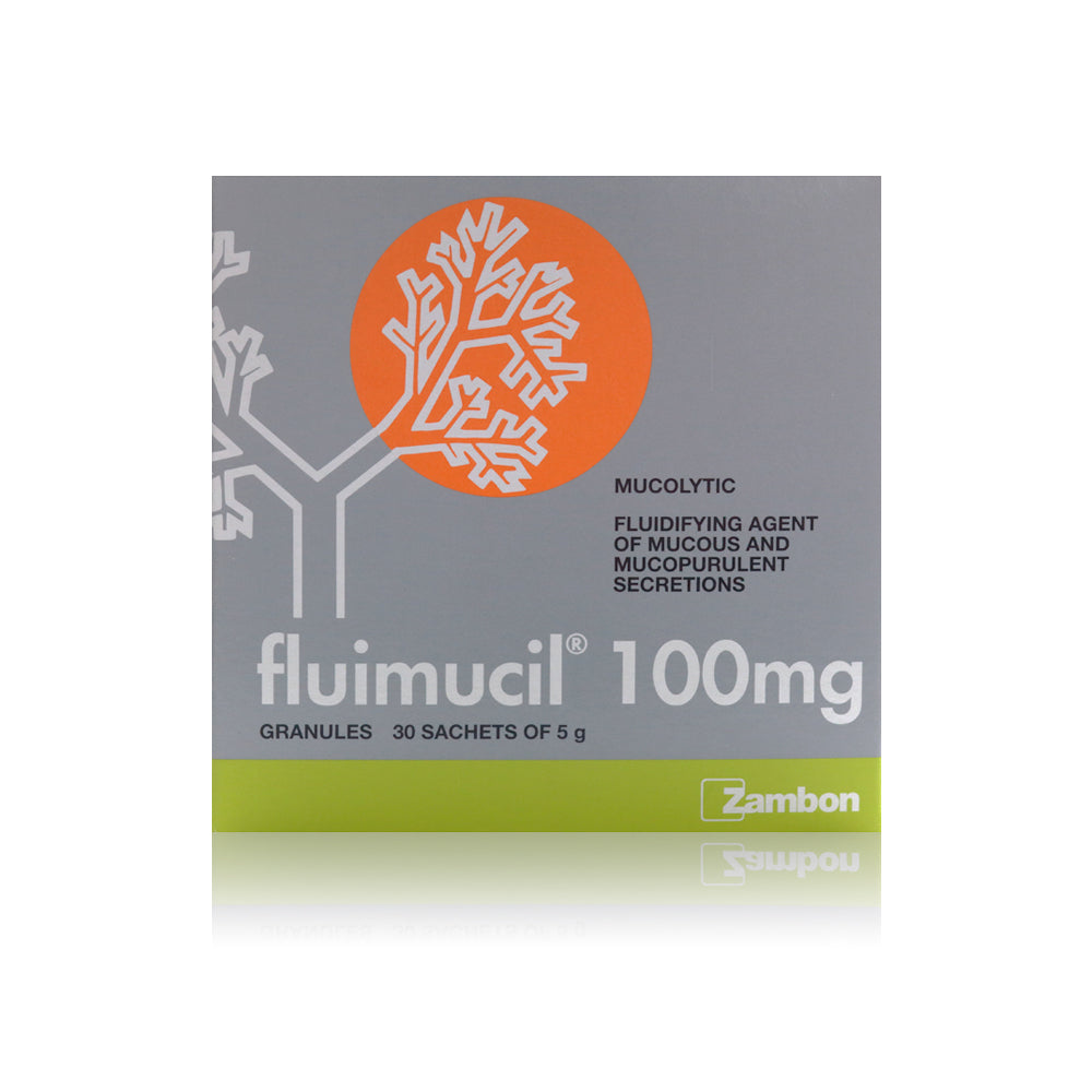 Fluimucil 100mg Effervescent Granules 30 Sachets
