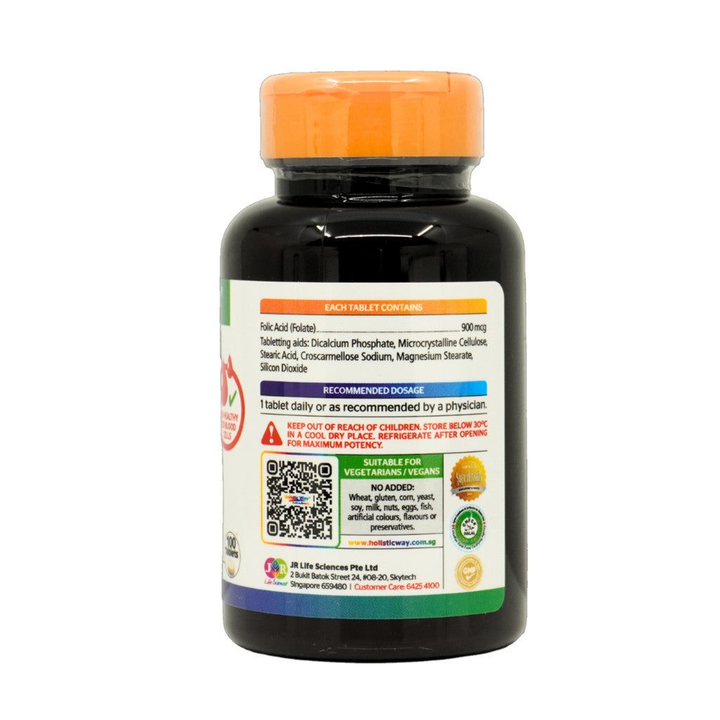 Holistic Way Folic Acid 900mcg Tablet 100's