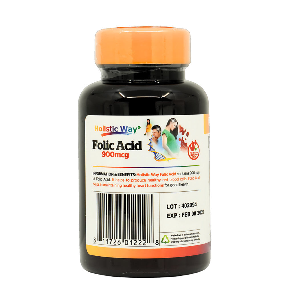 Holistic Way Folic Acid 900mcg Tablet 100's