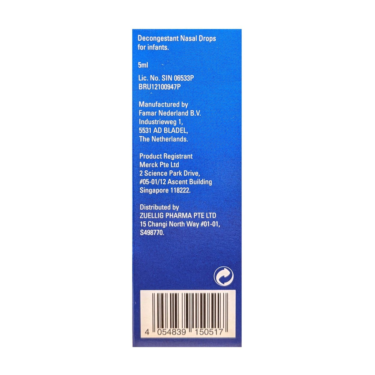 Iliadin Decongestant Nasal Baby Drops 0.01% 5ml