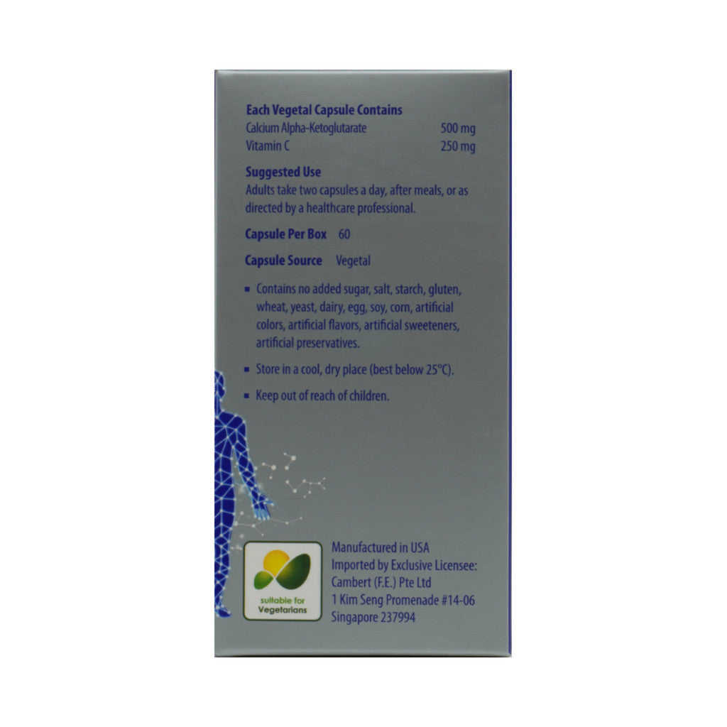 Kordel's Calcium Alpha-Ketoglutarate (Ca-AKG) Capsule 60's