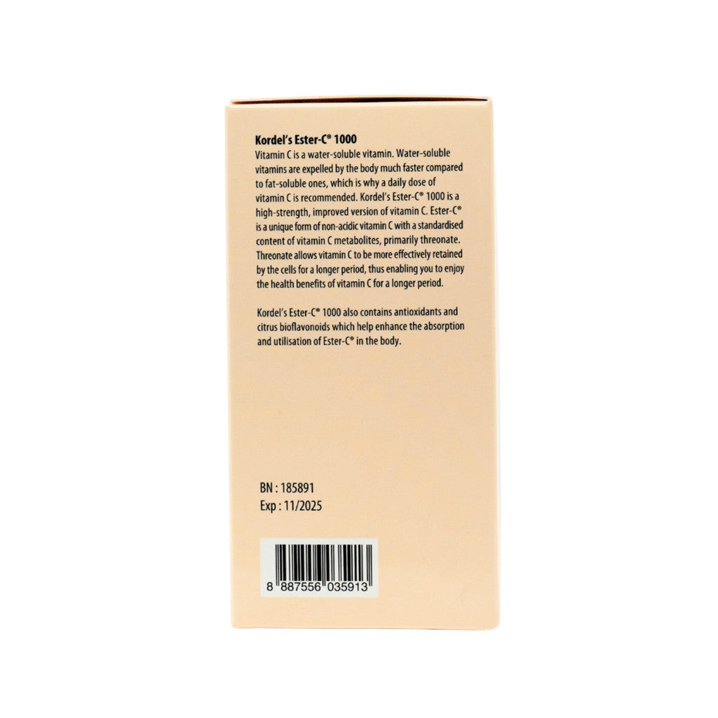 Kordel's Ester-C 1000mg Plus Bioflavonoids Tablet 60's