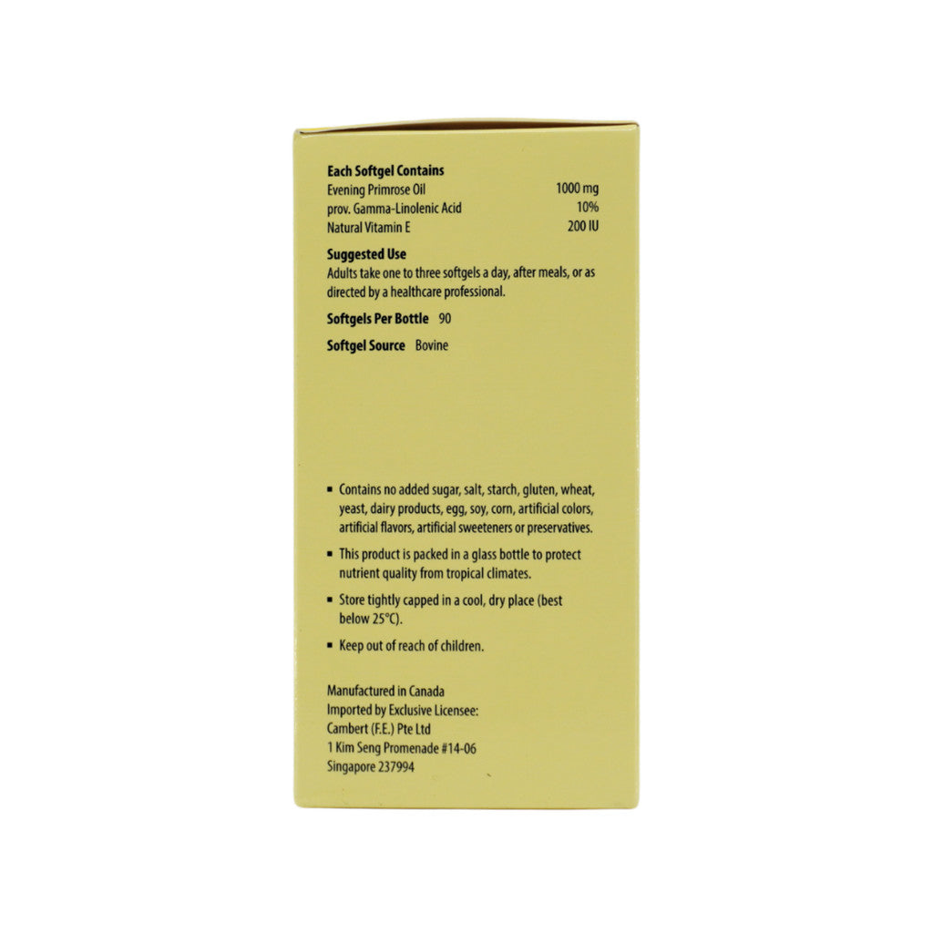 Kordel's Evening Primrose Oil 1000mg + E200IU Softgel 90's