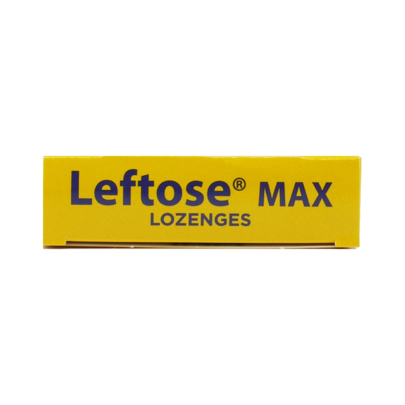 Leftose Max Lozenges Blackcurrant Flavour 16's Side 2