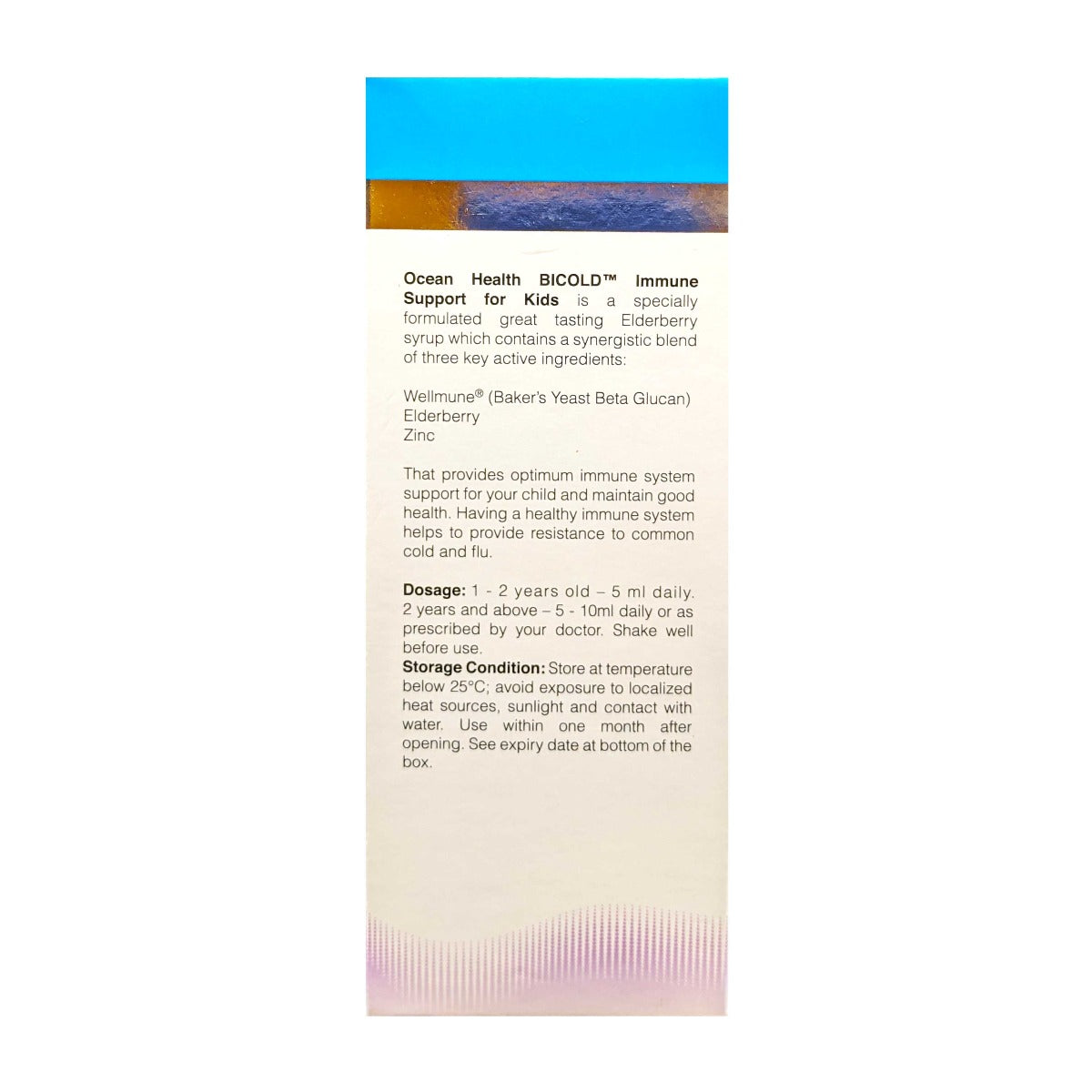 Ocean Health Bicold Immune Support For Kids 120ml