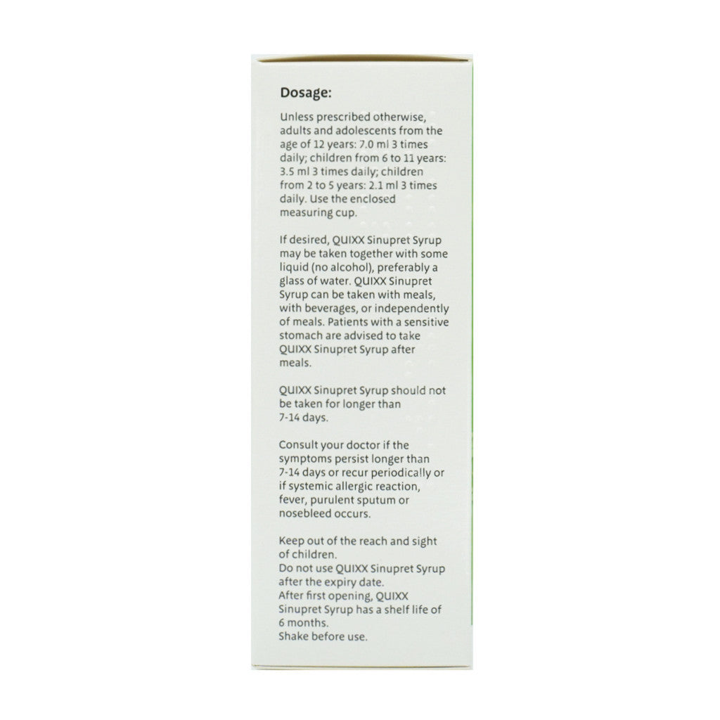 QUIXX Sinupret Syrup 100ml