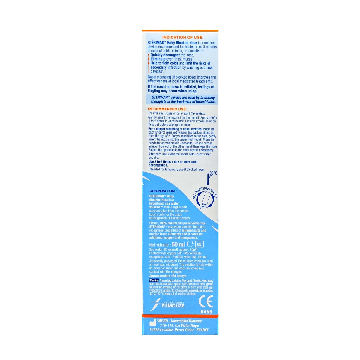 Sterimar Baby Blocked Nose 50ml