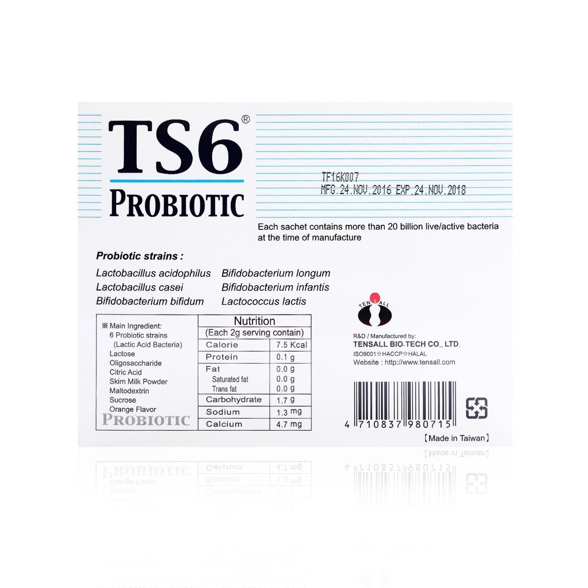 TS6 Probiotic Sachet 60’s