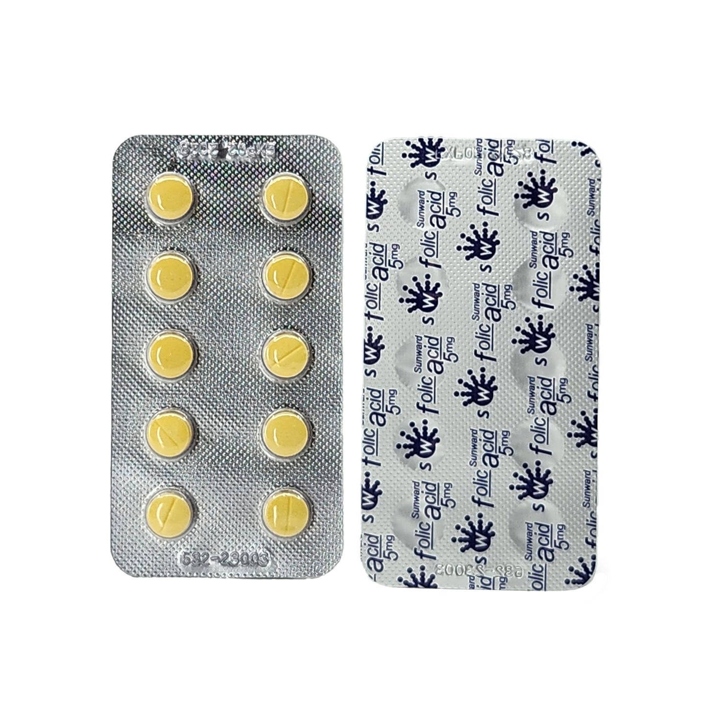 Sunward Folic Acid 5mg Tablets 100's