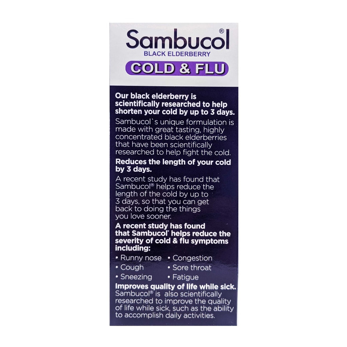 Sambucol Black Elderberry Cold & Flu 250ml