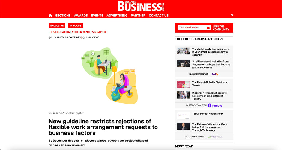 New guideline restricts rejections of flexible work arrangement requests to business factors