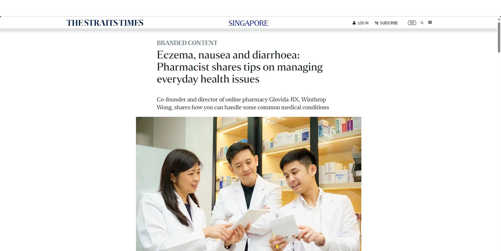 Eczema, nausea and diarrhoea: Pharmacist shares tips on managing everyday health issues