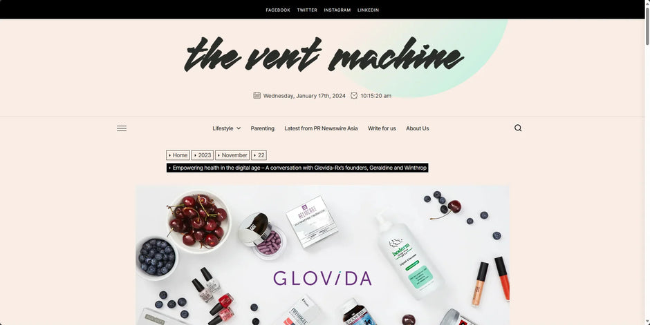 Empowering health in the digital age – A conversation with Glovida-Rx’s founders, Geraldine and Winthrop