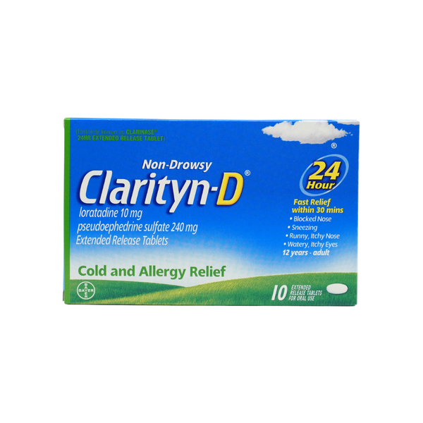 Clarityn-D 240毫克/10毫克片剂 10片