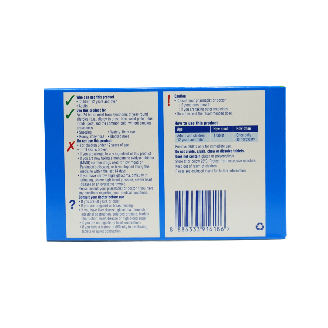 Clarityn-D 240mg/10mg Tablets 10's