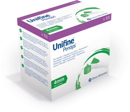 Owen Mumford Unifine Pentips Pen Needles (4mm 32G) 100’s Box