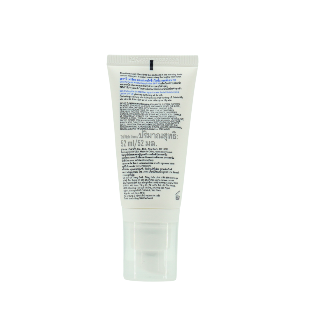 CeraVe AM Moisturising Lotion SPF30 52ml