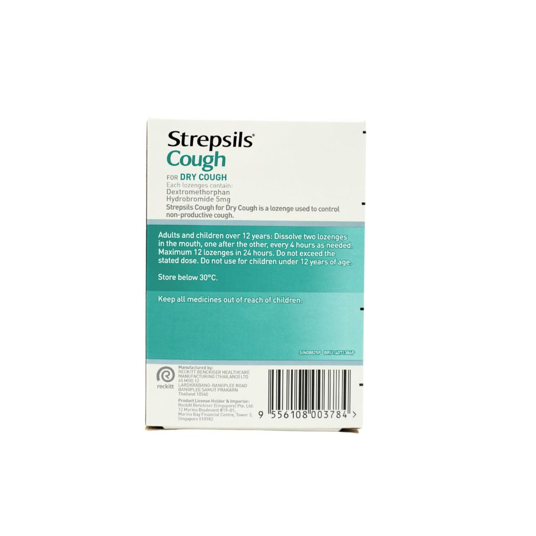 Strepsils Dry Cough (Dextromethorphan) 5mg Lozenges 24's