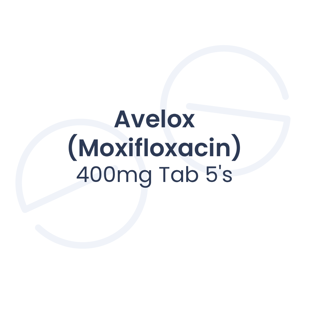 Avelox (Moxifloxacin) 400mg Tab 5's