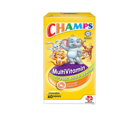 Champs Multivitamins + Lysine and Folic Acid 60'S