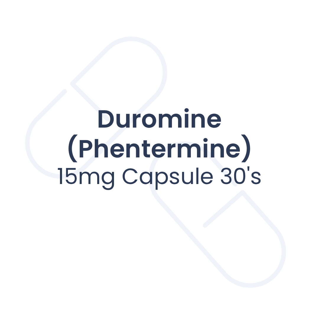 Duromine (Phentermine) 15mg Capsule 30's