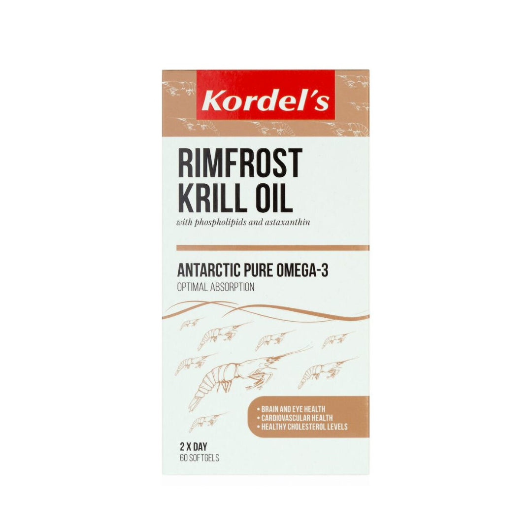 [有效期至：04/2025] Kordel's Rimfrost 磷虾油 500 毫克 60 粒（赠品）