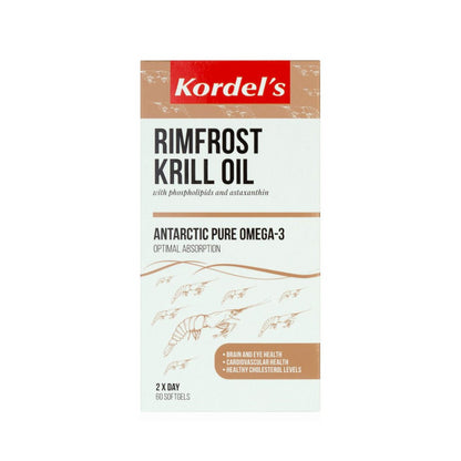 [SHORT EXPIRY: 04/2025] Kordel's Rimfrost Krill Oil 500mg 60s (Free Gift)