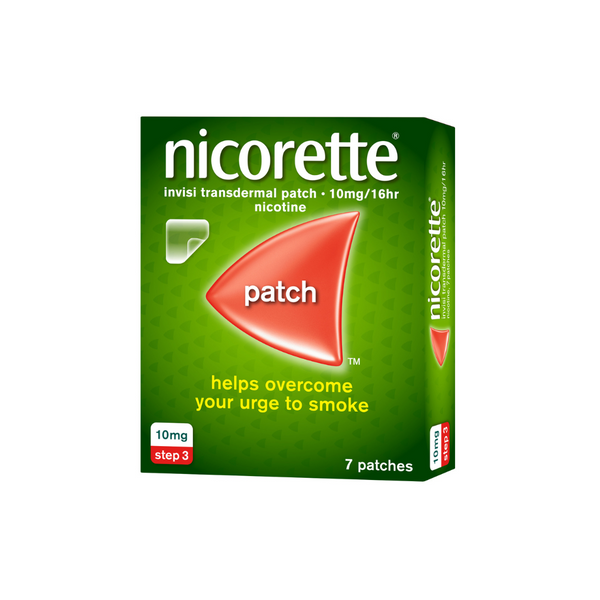 Nicorette (Nicotine) 10mg/16hr Invisi Transdermal Patch 7's