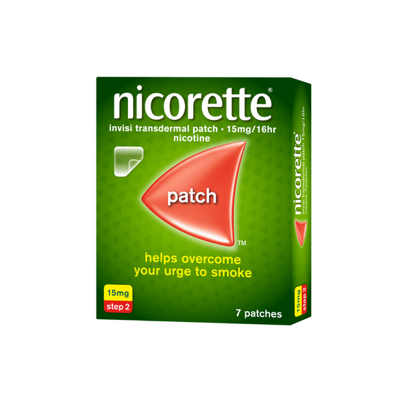 Nicorette (Nicotine) 15mg/16hr Invisi Transdermal Patch 7's