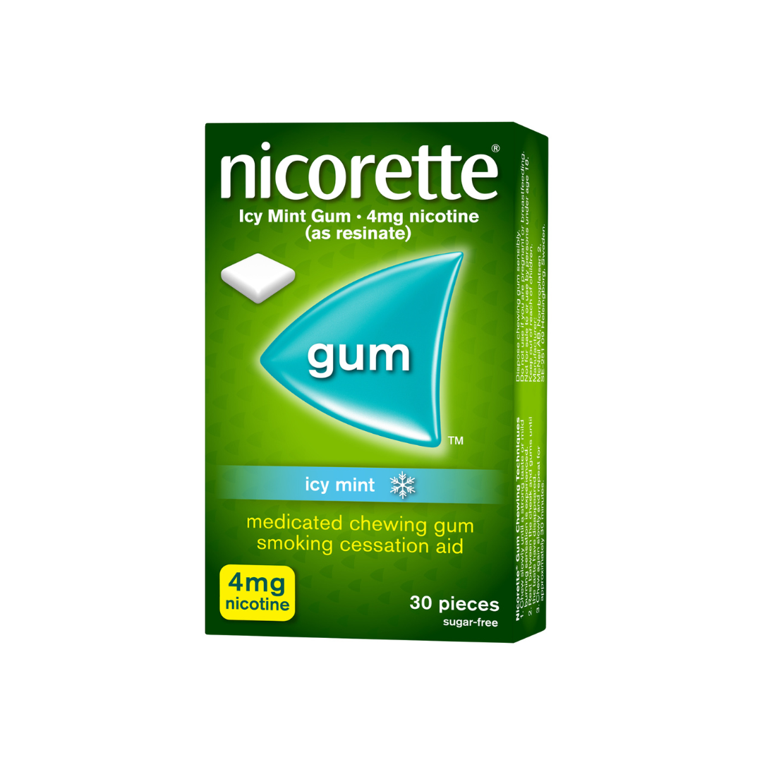 Nicorette (Nicotine) 4mg Chewing Gum 30's