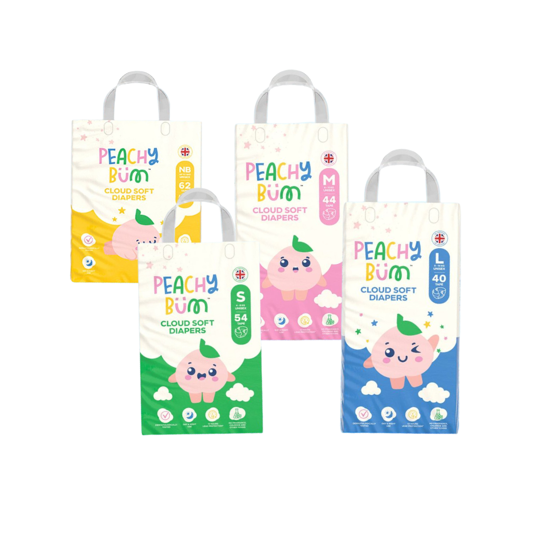 Peachy Bum Cloud Soft Tape Diapers