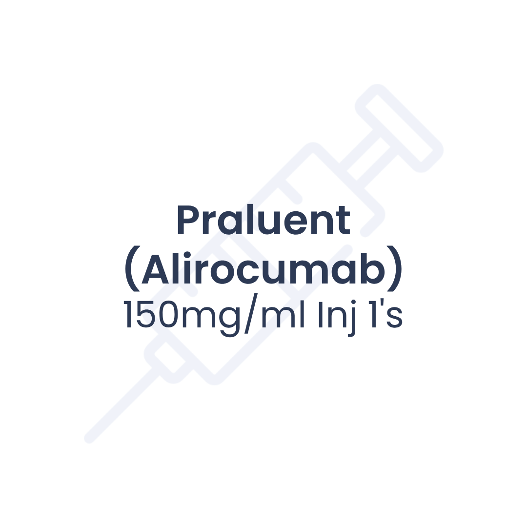 Alirocumab (Praluent) 150mg/ml Inj 1's