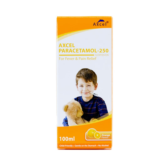 Axcel Paracetamol Suspension 250mg/5ml 100ml