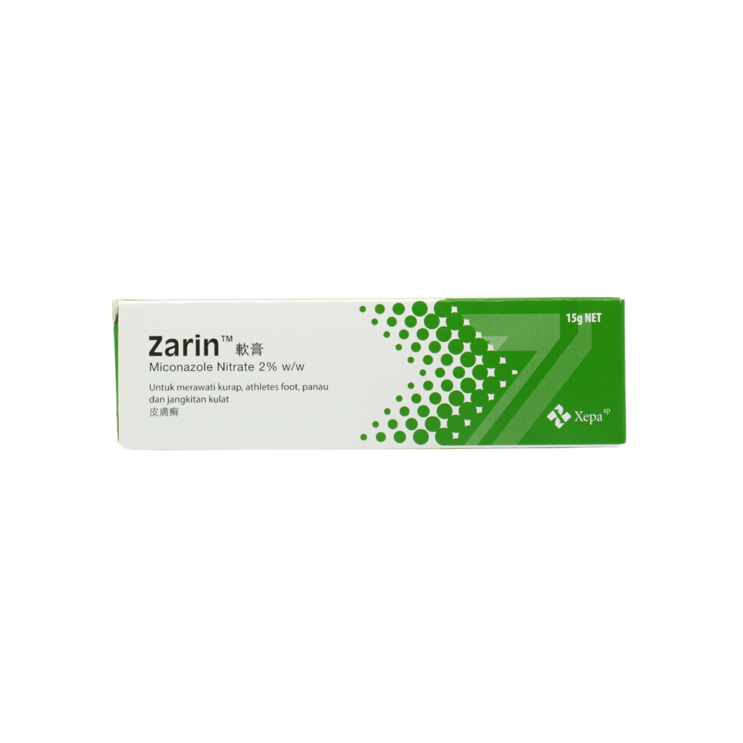 Zarin (Miconazole Nitrate) 2% Cream 15g