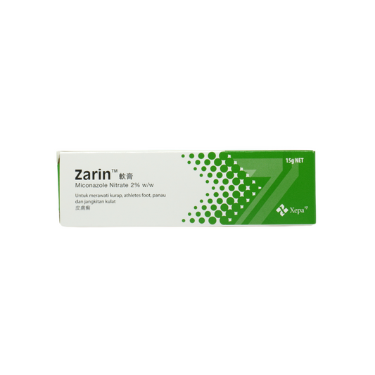 Zarin (Miconazole Nitrate) 2% Cream 15g