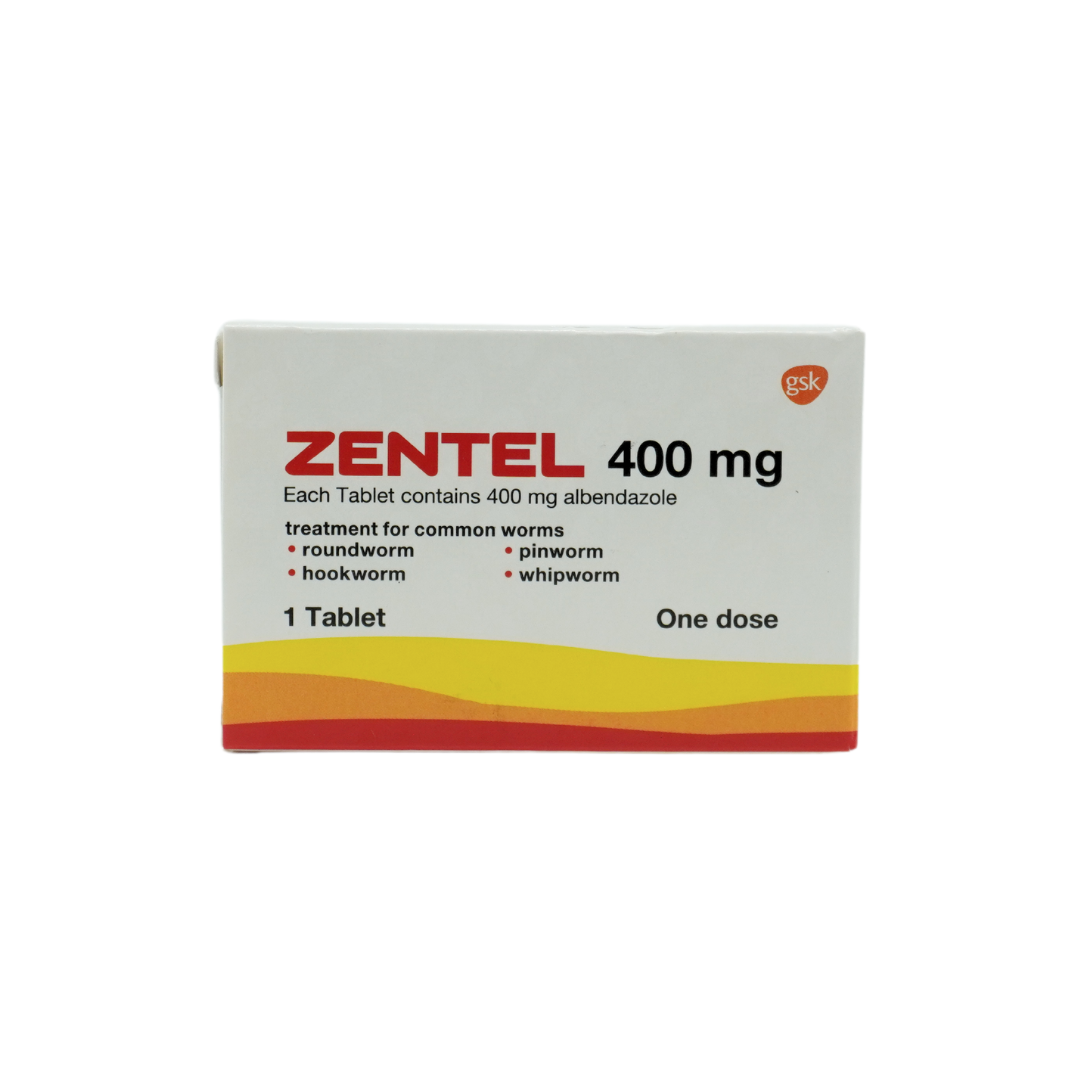 Zentel（阿苯达唑）400毫克片剂1片