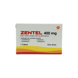 Zentel（阿苯达唑）400毫克片剂1片