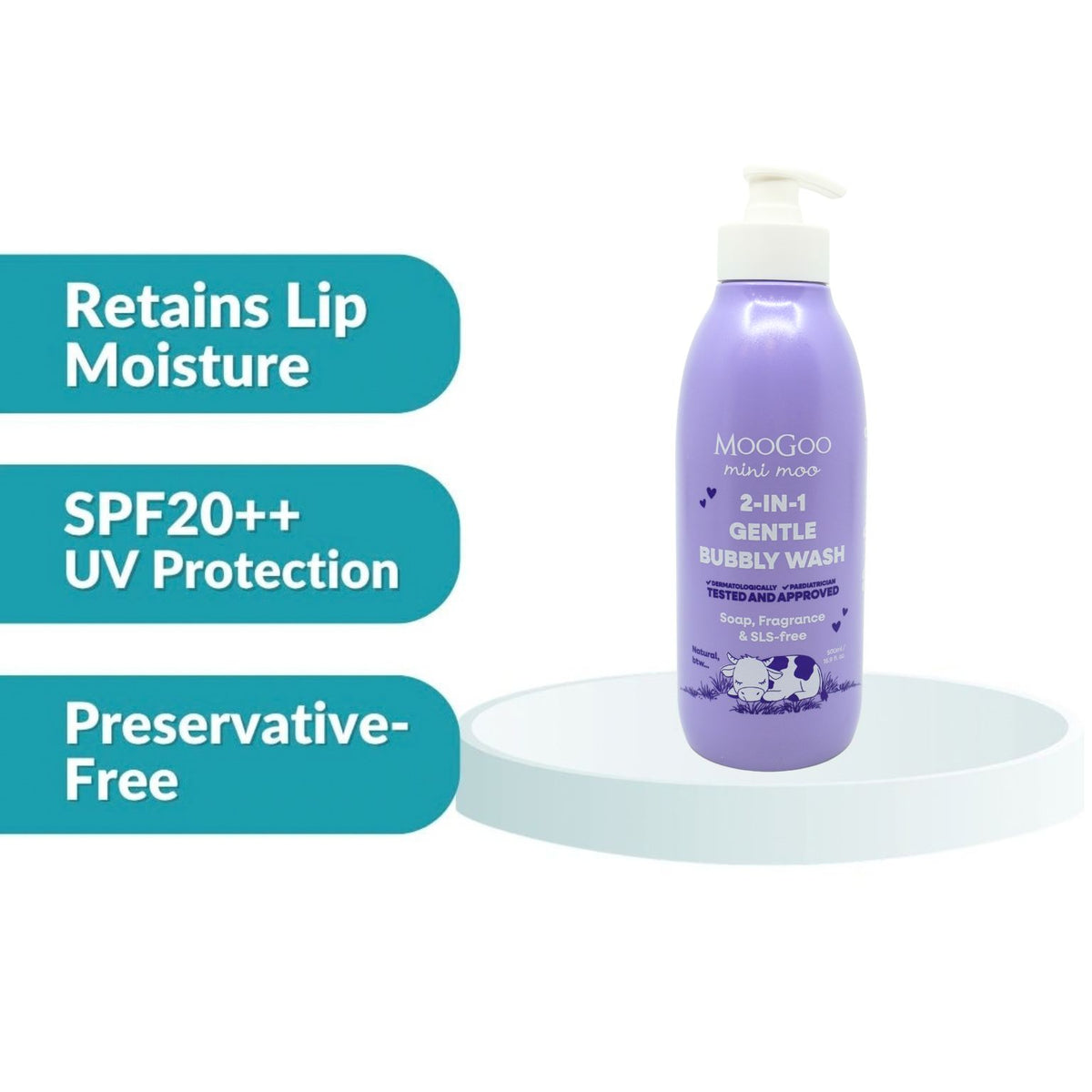 MooGoo Baby 2-in-1 Bubbly Wash 500ml