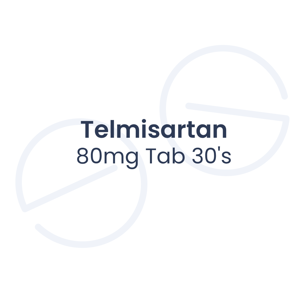 Telmisartan 80mg Tab 30's