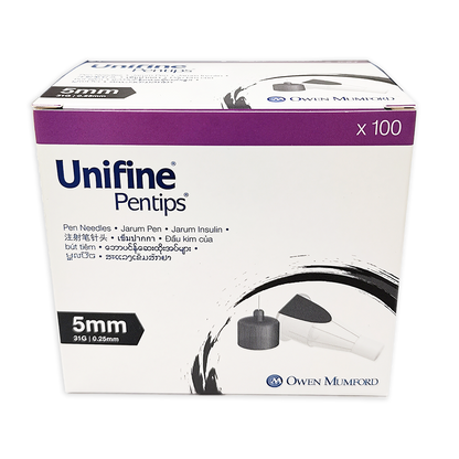 Owen Mumford Unifine Pentips Pen Needles (5mm 31G) 100’s Box