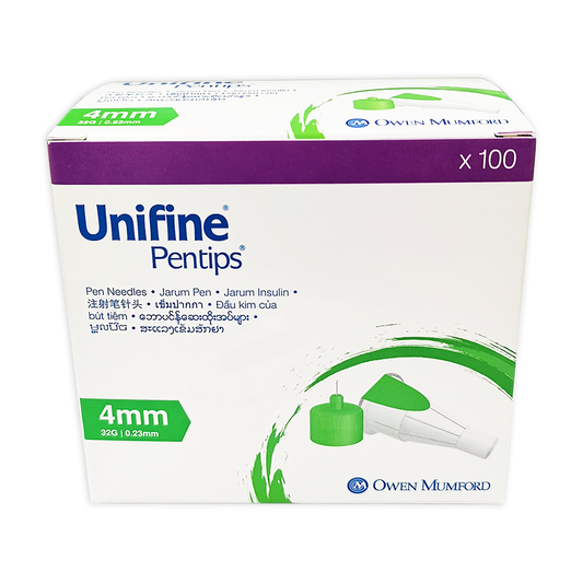 Owen Mumford Unifine Pentips Pen Needles (4mm 32G) 100’s Box