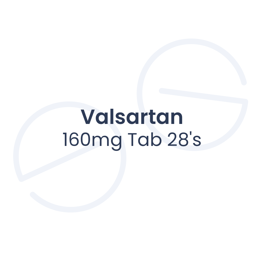 Valsartan 160mg Tab 28's