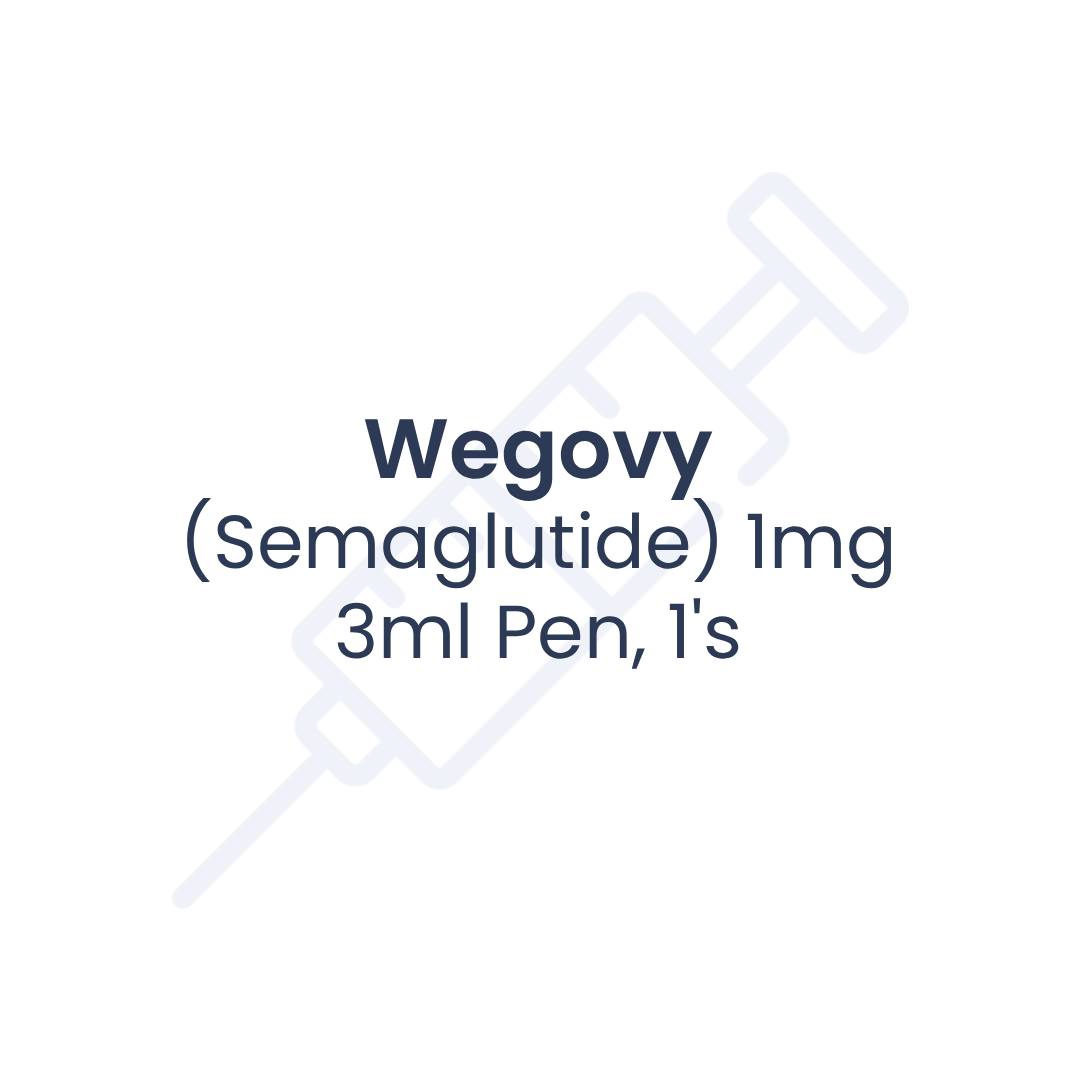 Wegovy (Semaglutide) 1mg 3ml Pen, 1s