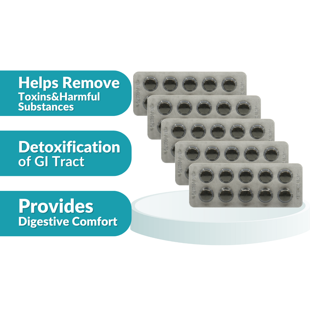Activated Charcoal 200mg Tablet 50's