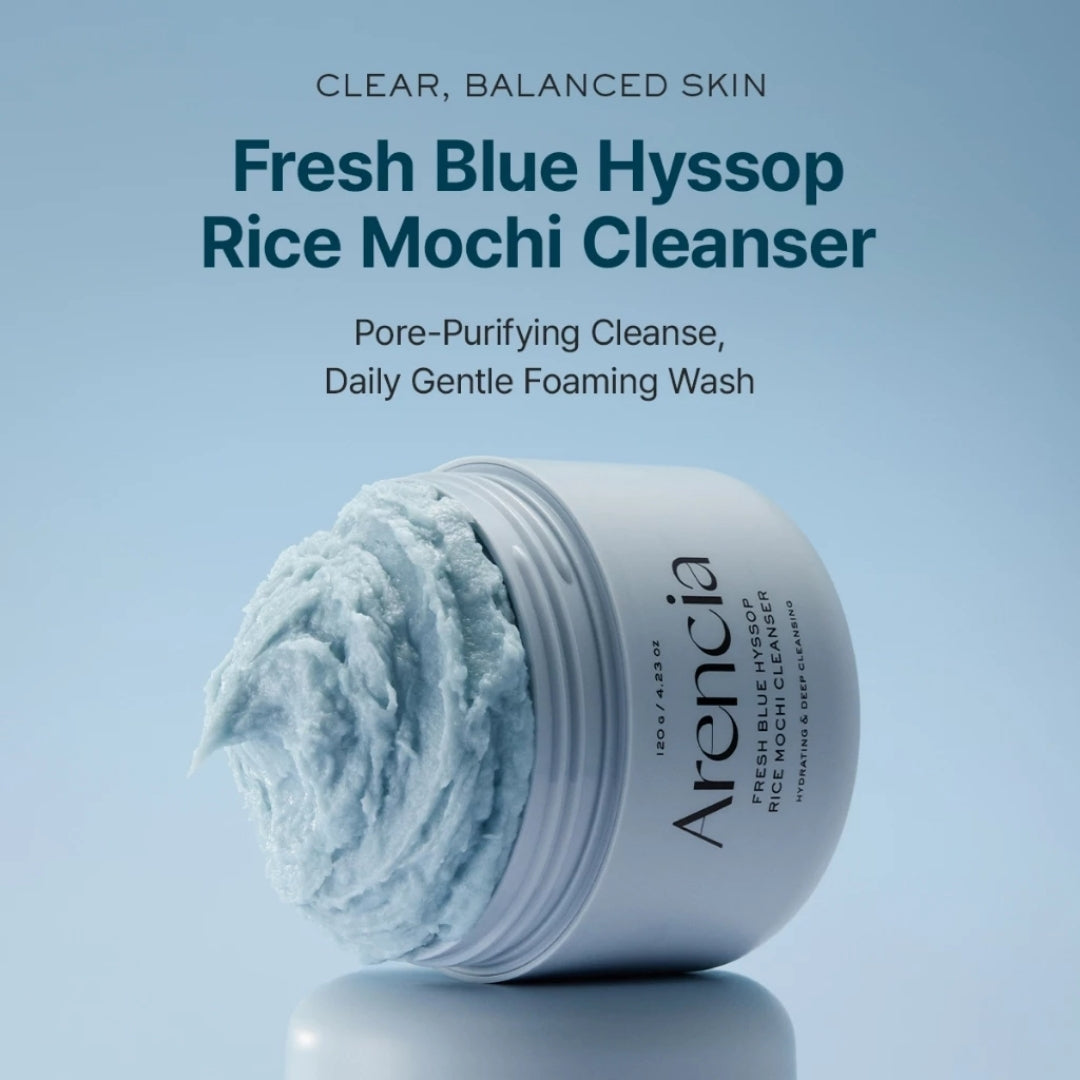 Arencia Blue Hyssop+ Rice Mochi Cleanser 120G