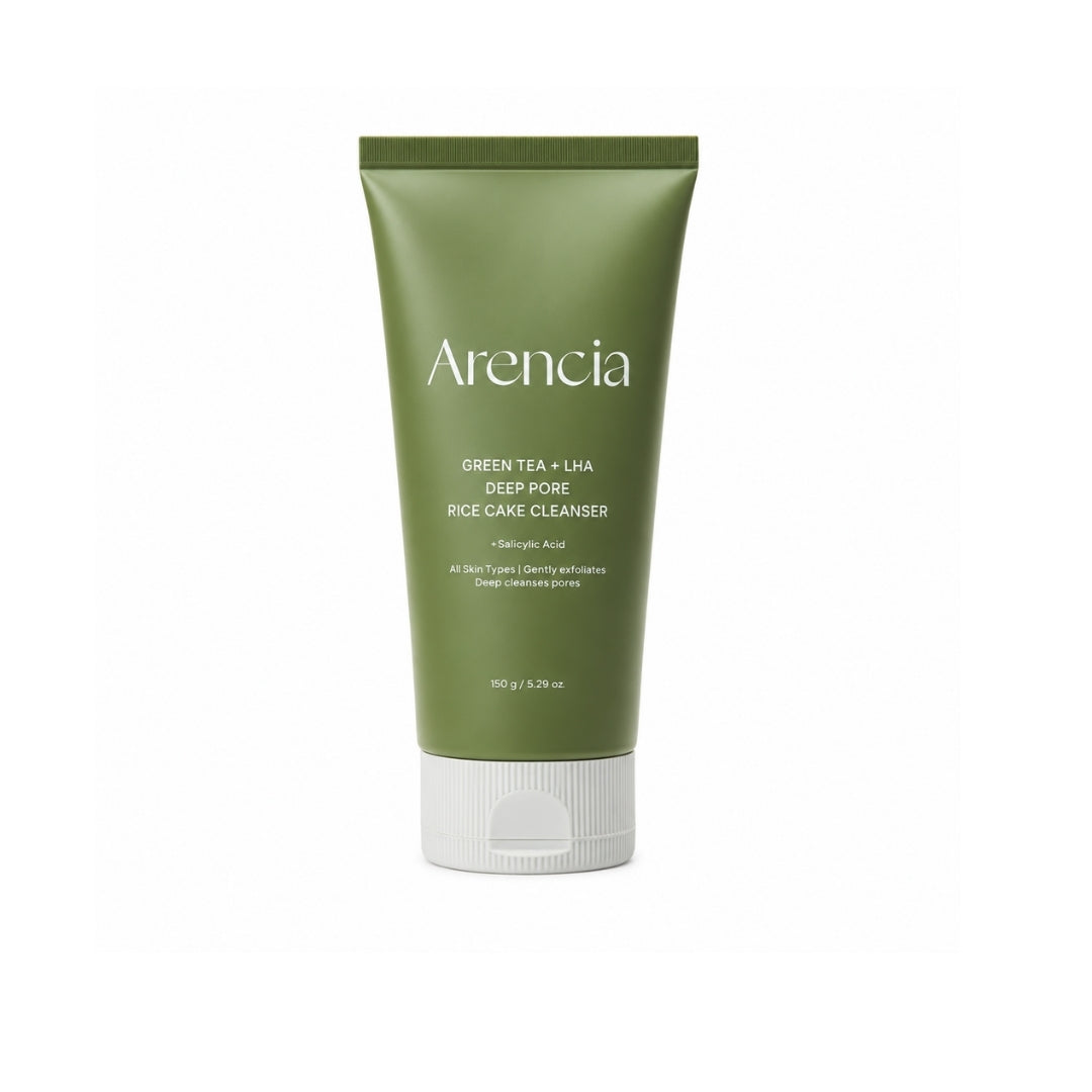 Arencia Green Tea + LHA Deep Pore Rice Cake Cleanser 150G