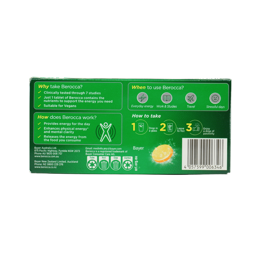 Berocca 能量橙味泡腾片 30 片